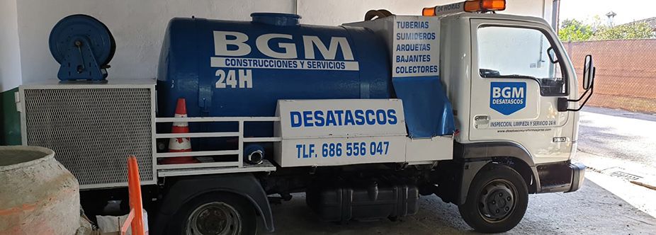 BGM Construcciones y Servicios camión para desatascos
